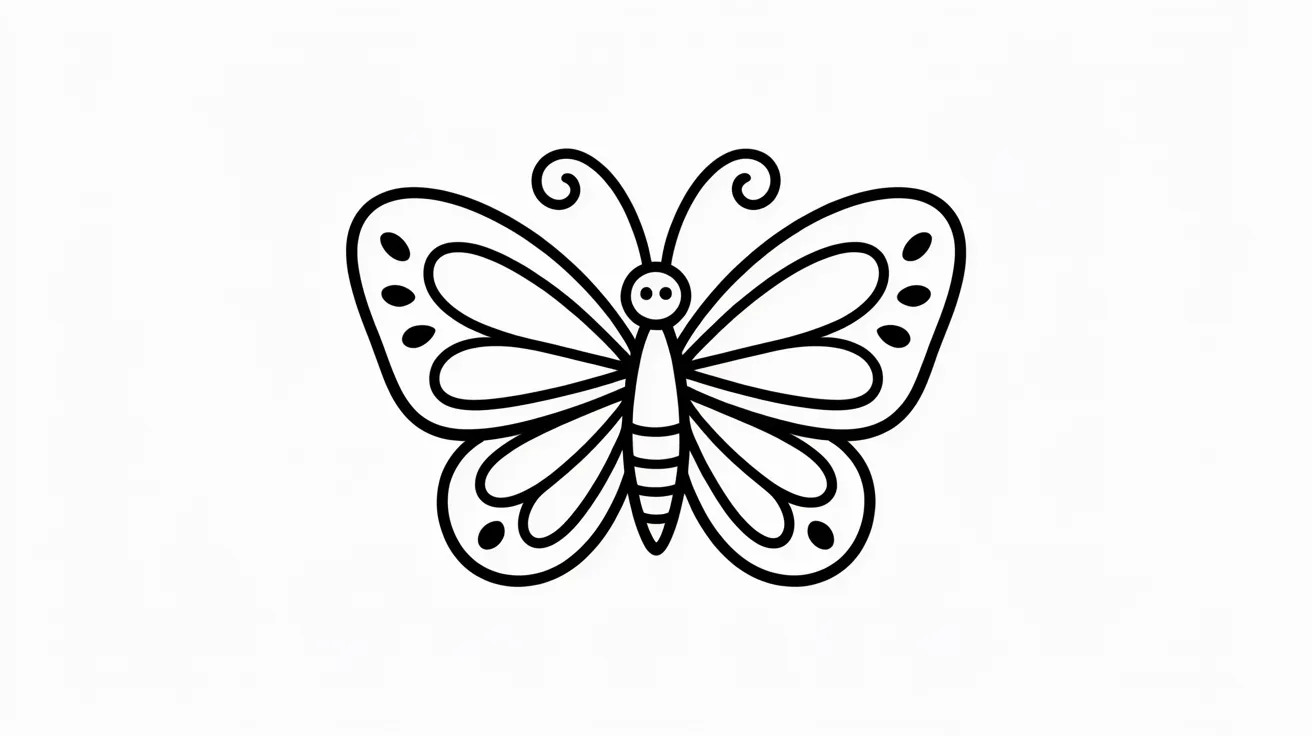 coloring pages featuring various butterfly designs for children to color and enjoy.