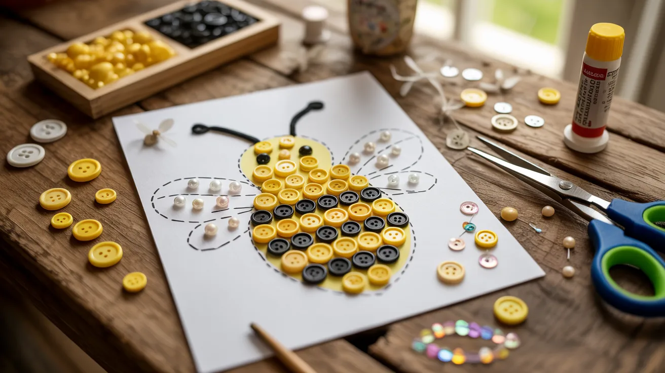 Button Bee Art