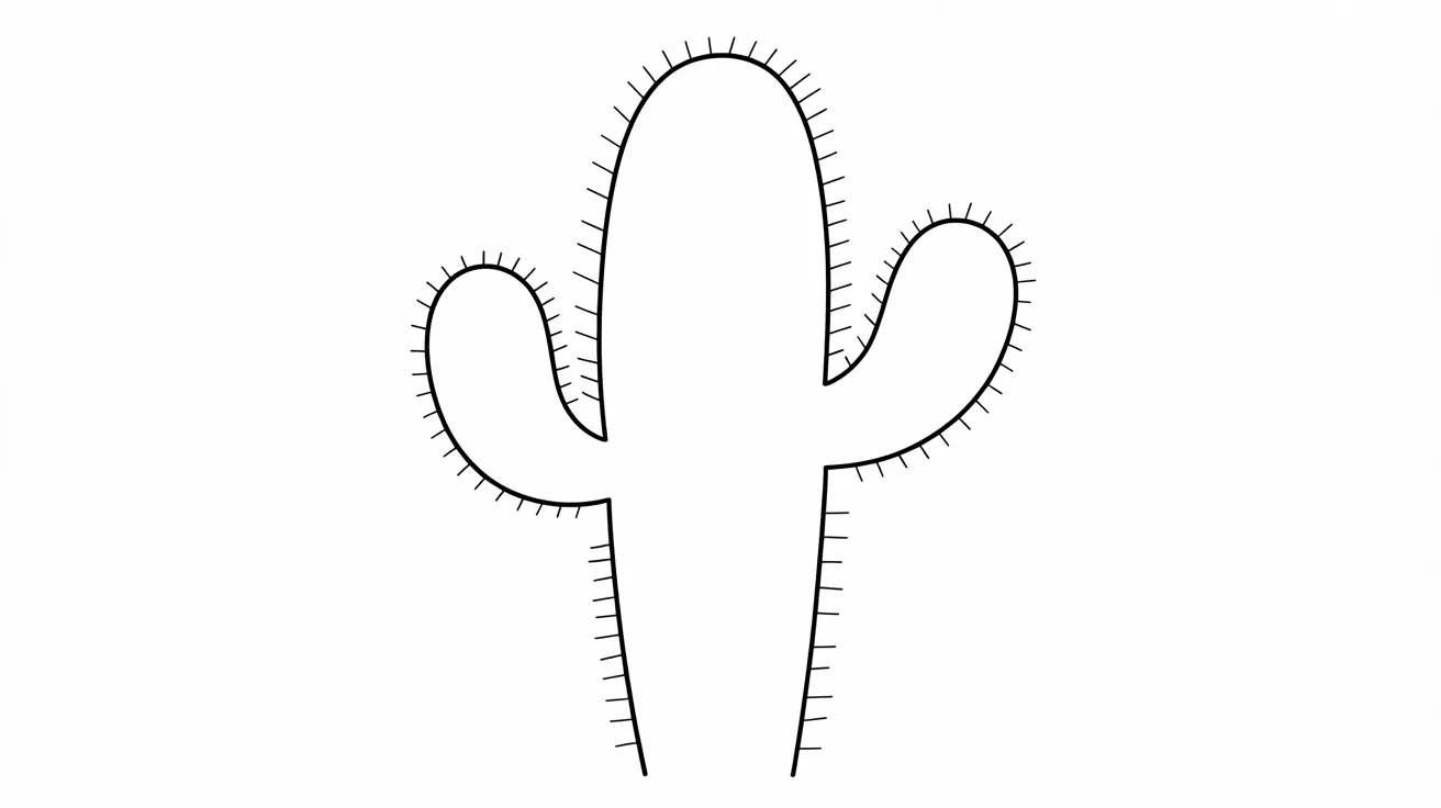 Cactus Outline