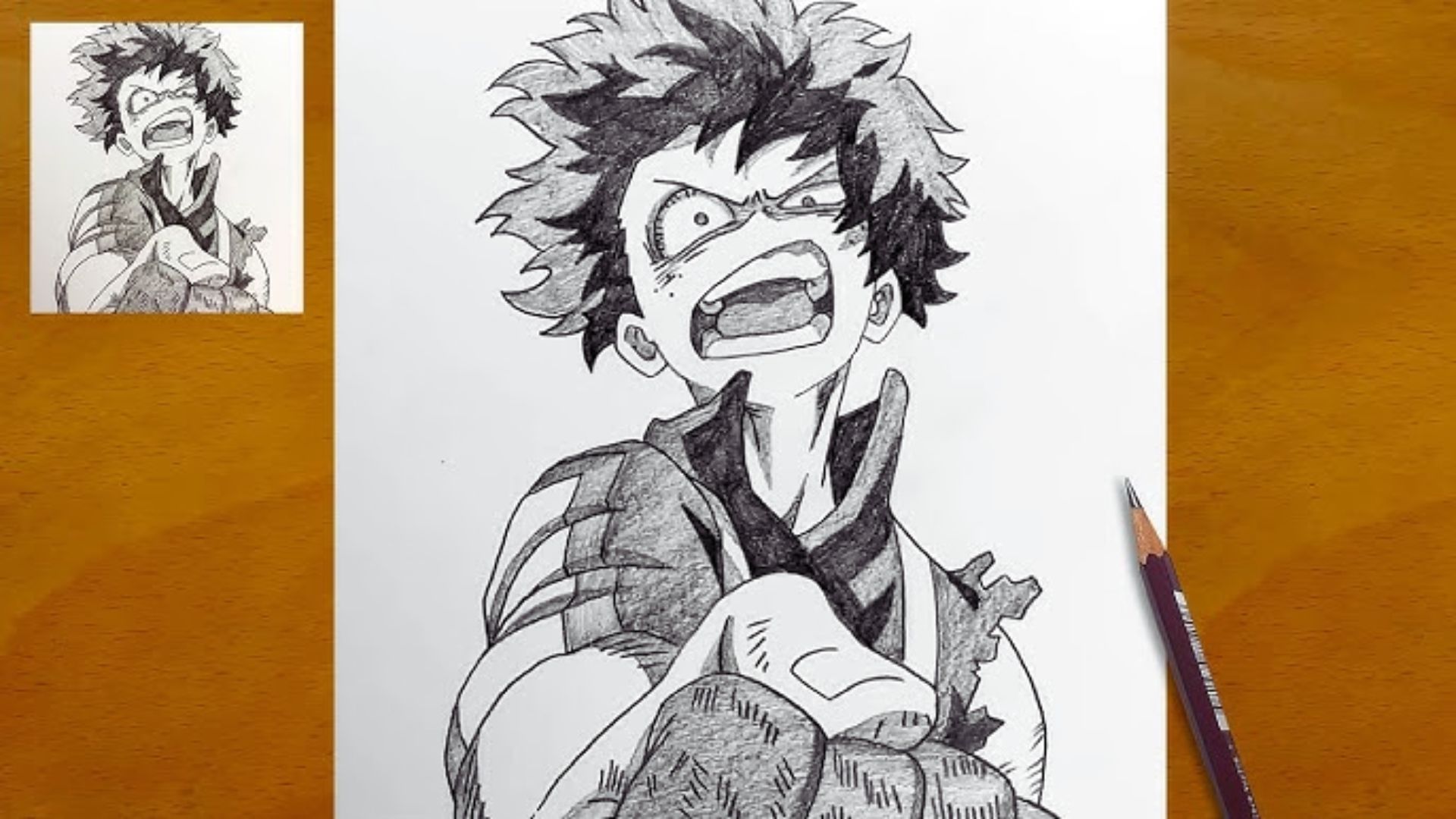 Drawing tutorial for My Hero Academia, providing clear instructions and techniques for creating popular characters.
