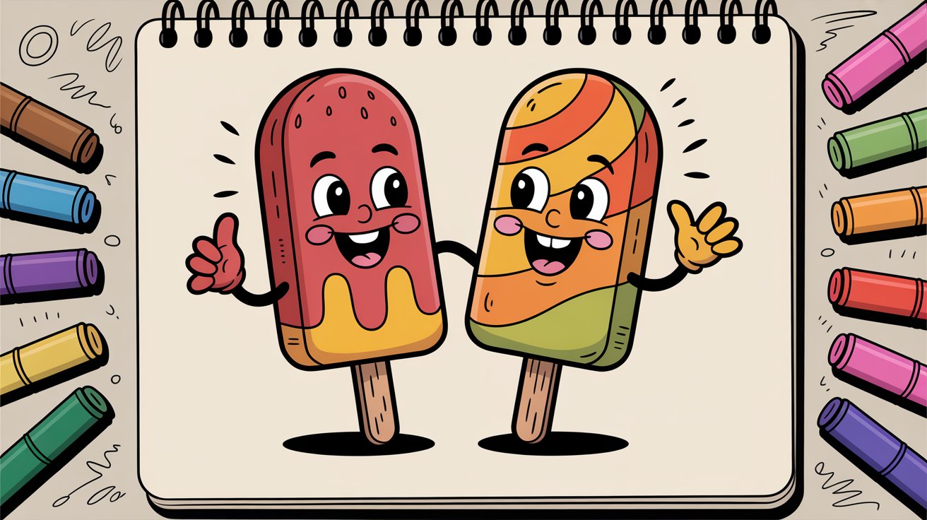 Cute Popsicle Friends