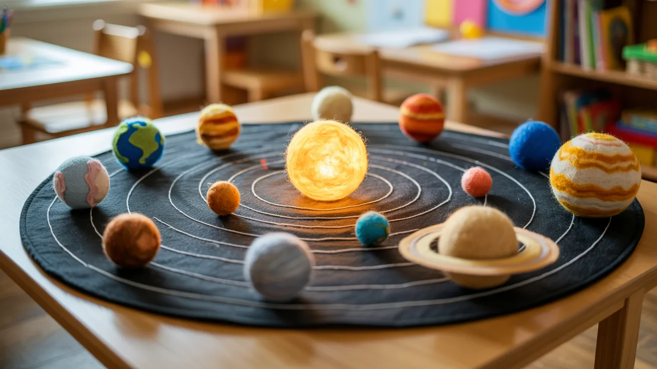 Felt Fabric Solar System Board