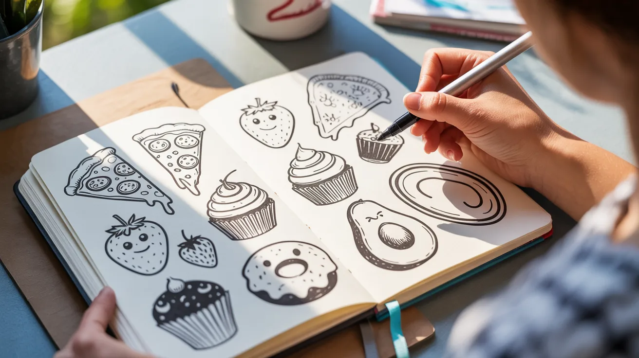 Food-Themed Doodles