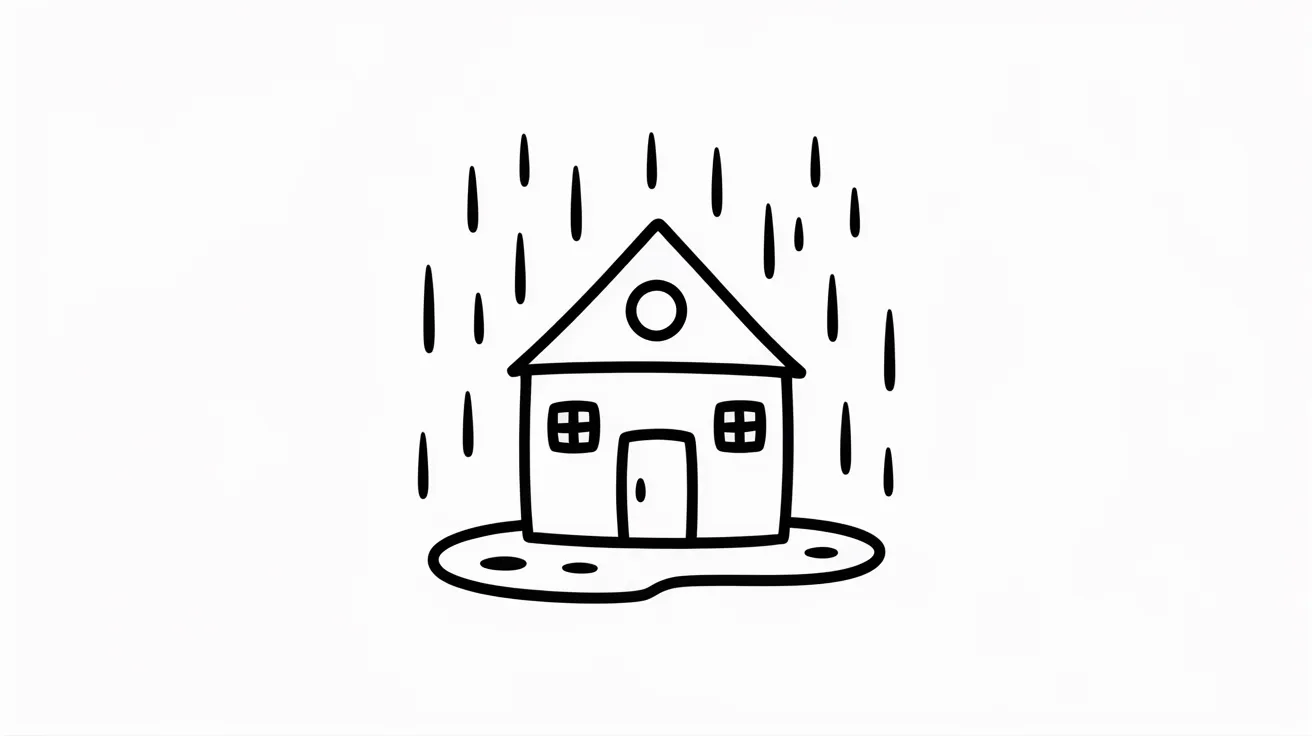 House with Rain