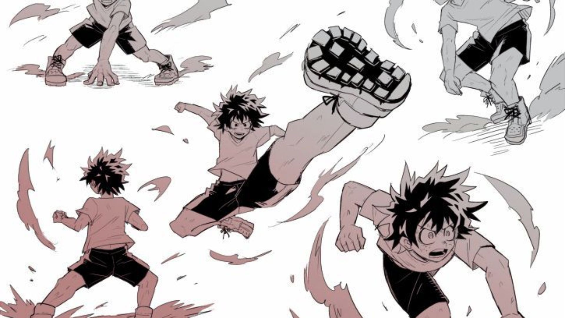 Pencil Deku Drawing Poses for More Dynamic Art