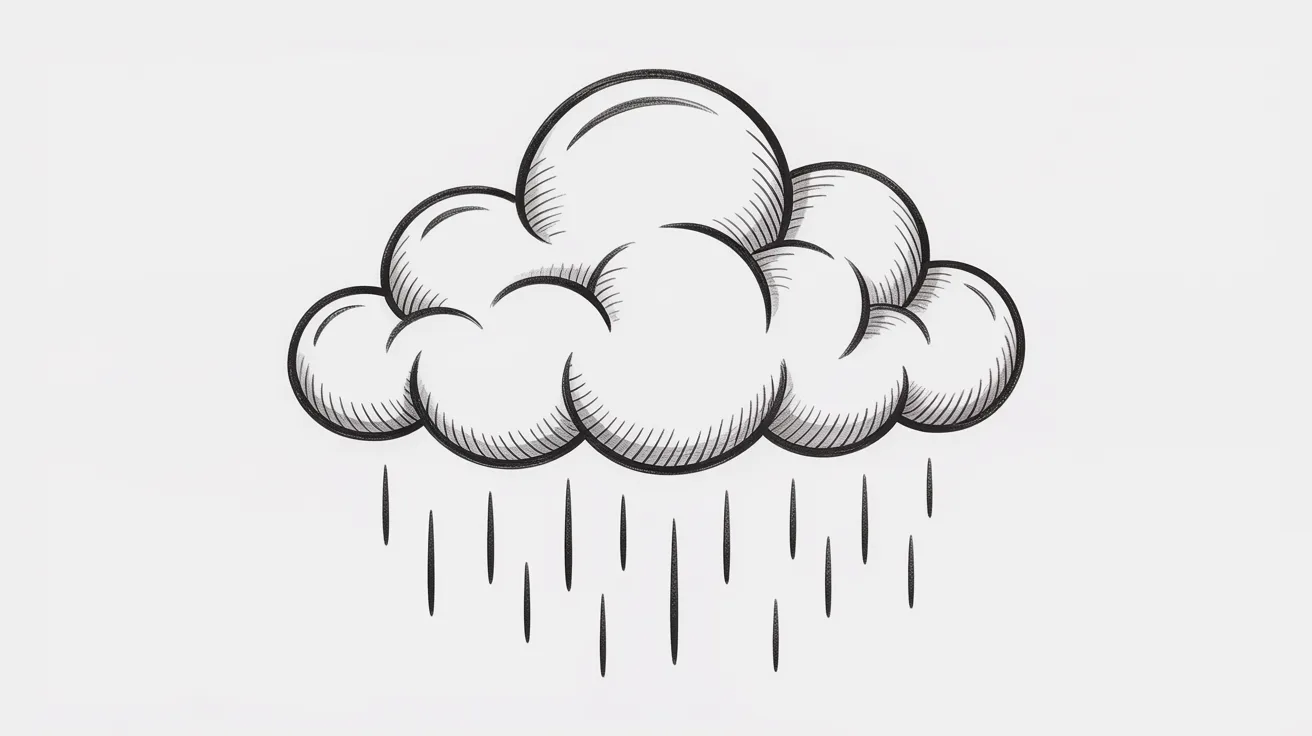 Rain Cloud Outline