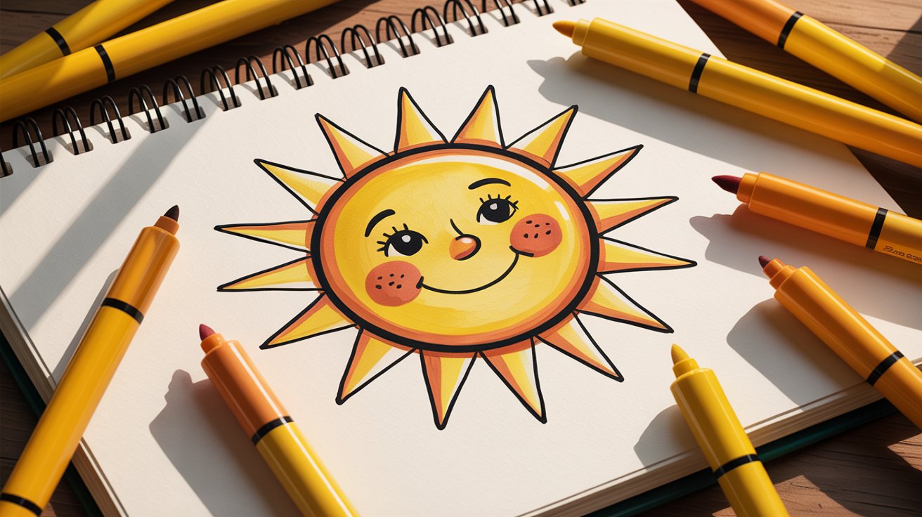 Smiling Sun Character