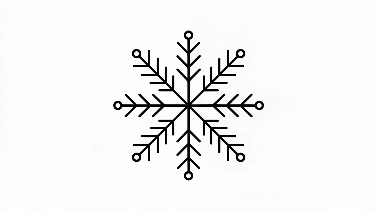 A detailed snowflake displayed against a plain white background, highlighting its intricate patterns and symmetry.