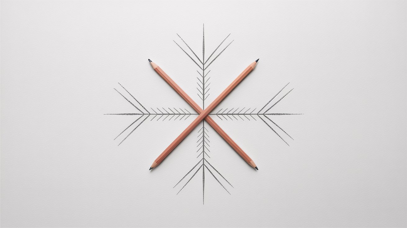 Step 1 – Draw a Basic Cross Shape