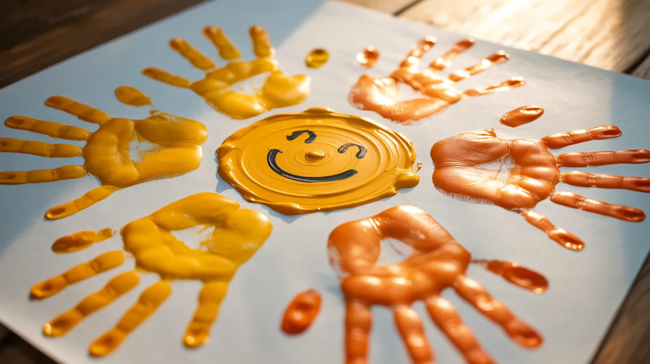 Sun with Handprint Rays