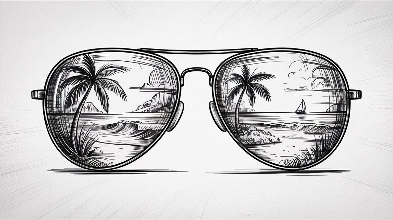 Sunglasses Reflection Scene