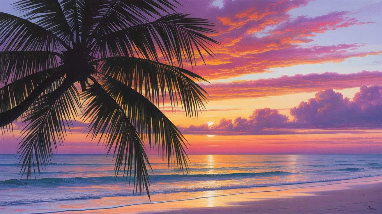 Tropical Beach Sunset