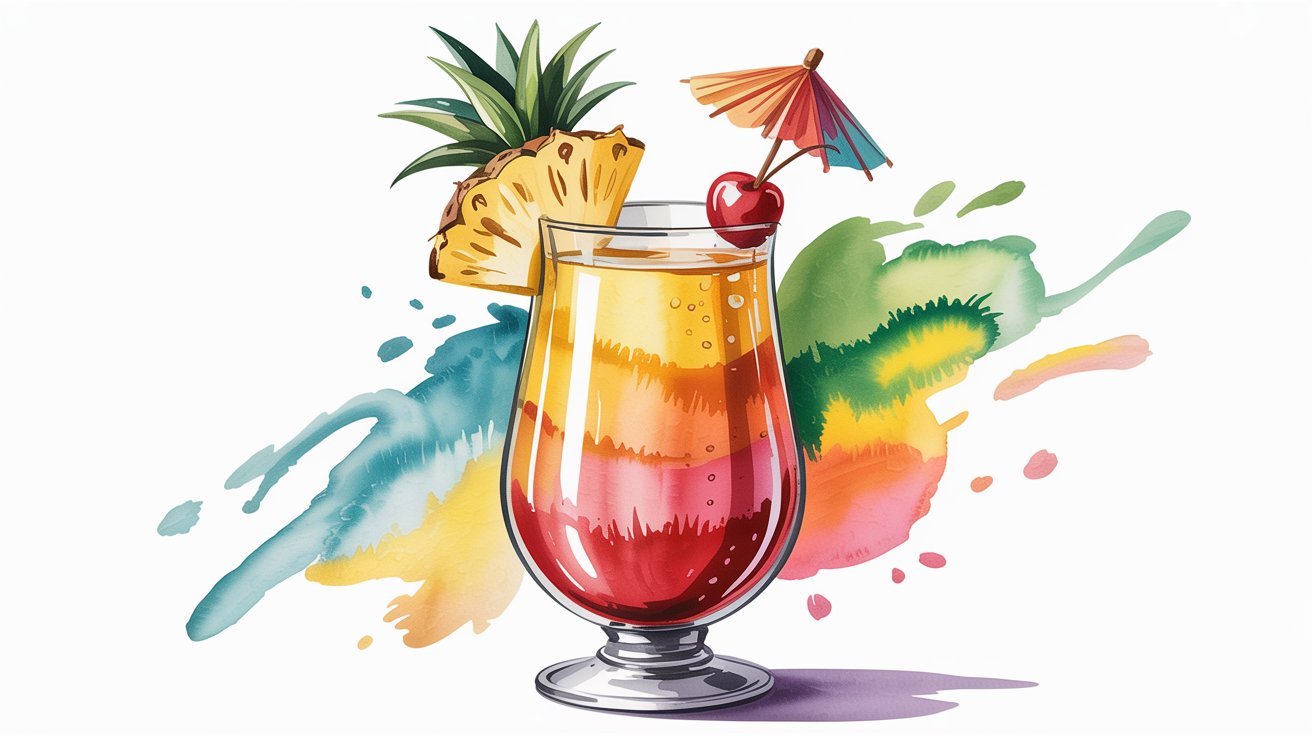Tropical Drink Illustration