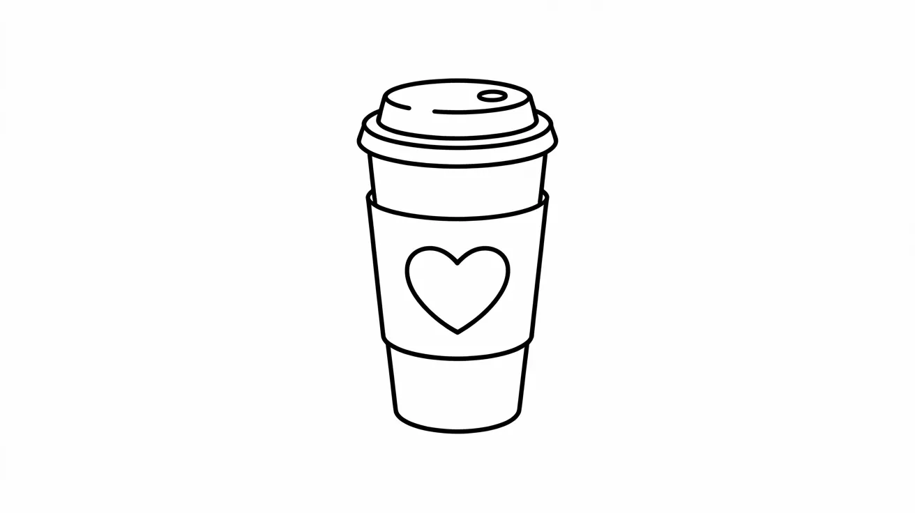 Tumblr Coffee Outline