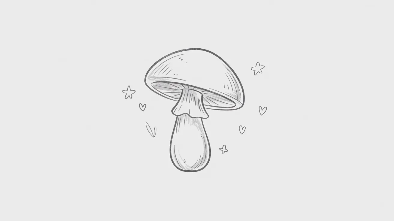 Tumblr Mushroom Outline