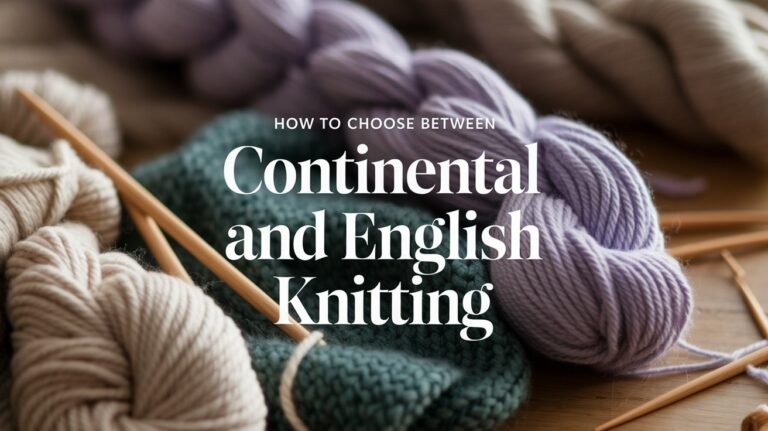 Continental and English Knitting