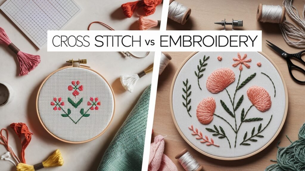 Cross Stitch vs Embroidery