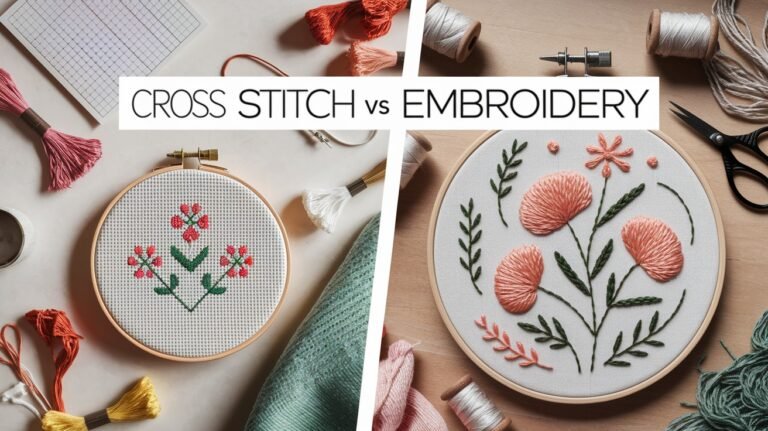 Cross Stitch vs Embroidery