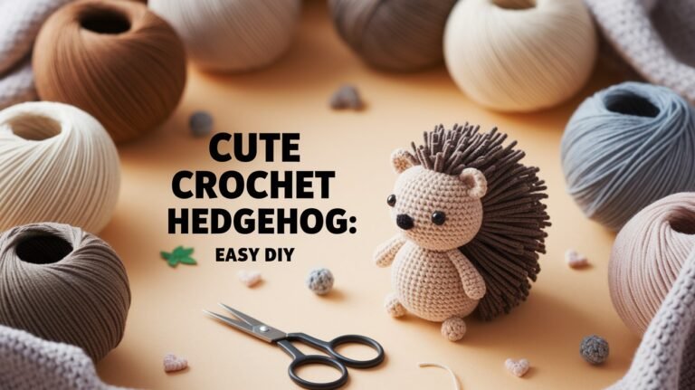 Cute Crochet Hedgehog