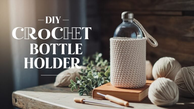 DIY Crochet Water Bottle Holder