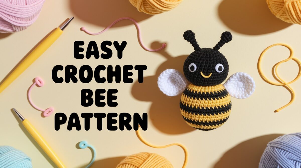 Easy Crochet Bee Pattern For Beginners - TheMasterCraft