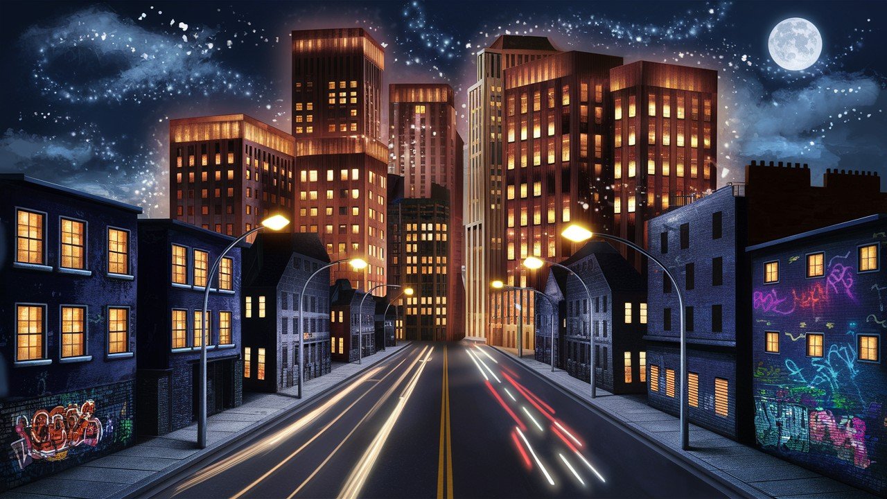 City Skylines at Night