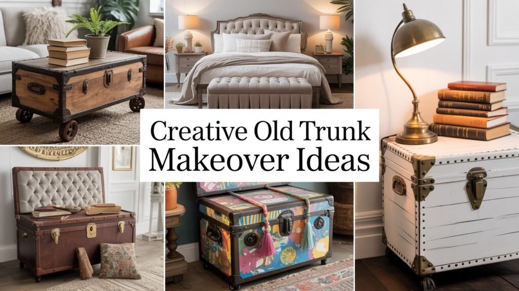 Creative Old Trunk Makeover