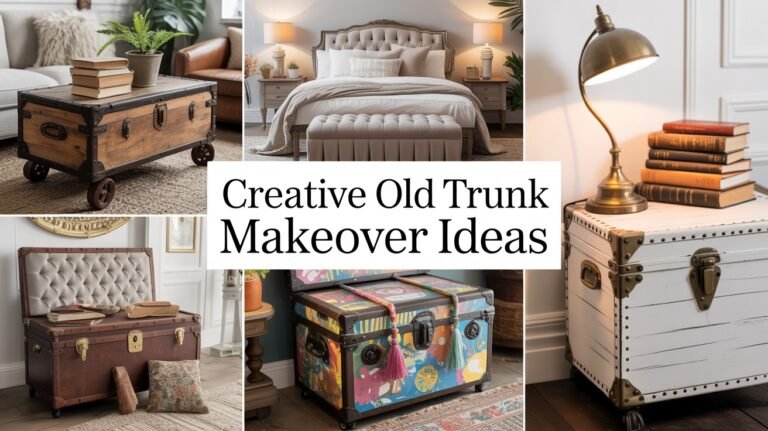 Creative Old Trunk Makeover