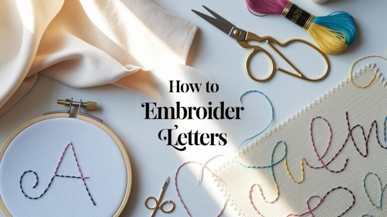 Embroider Letters