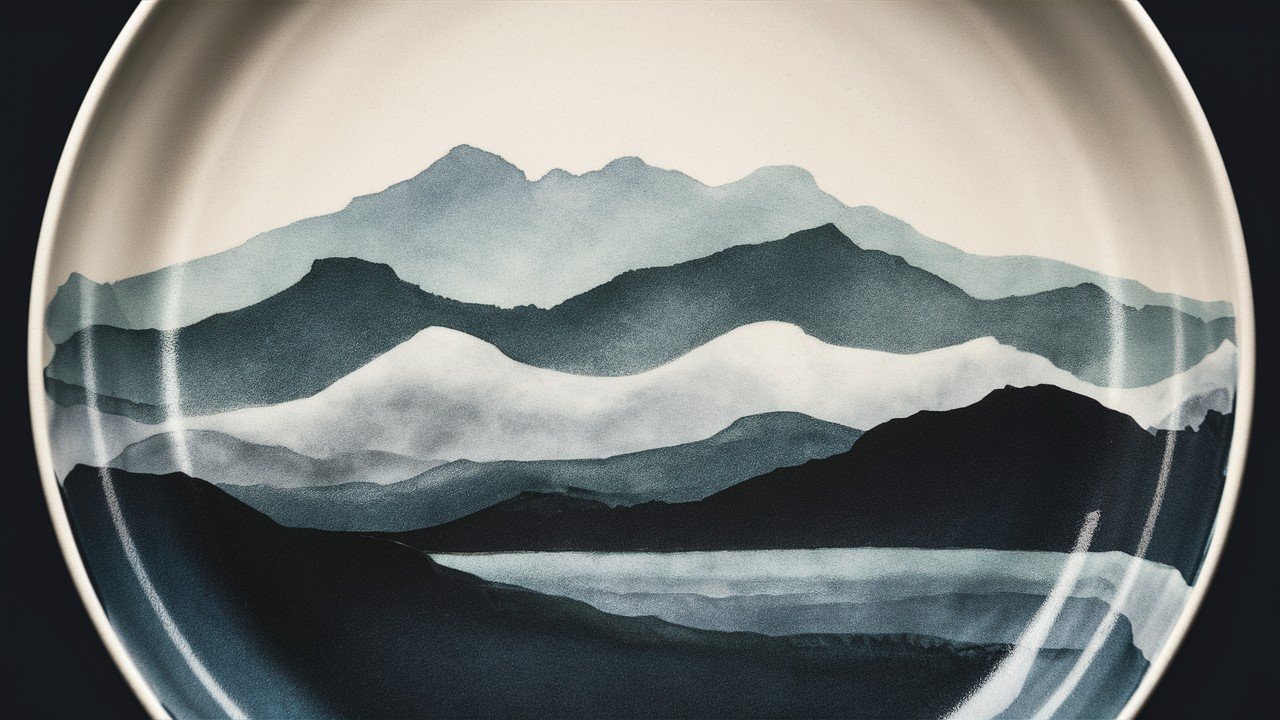 Mountain Landscape Silhouettes
