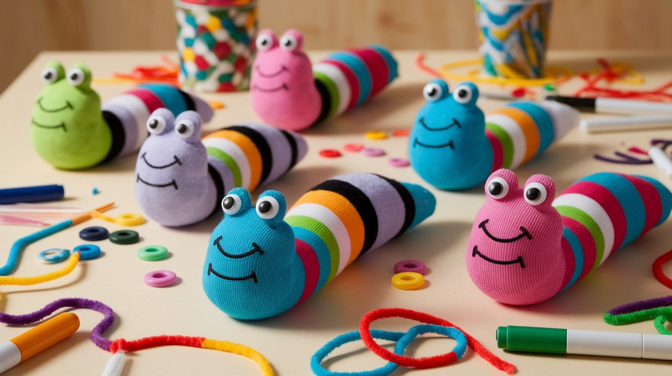 No-Sew Sock Worms