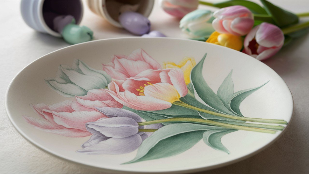 Tulips and Pastel Eggs