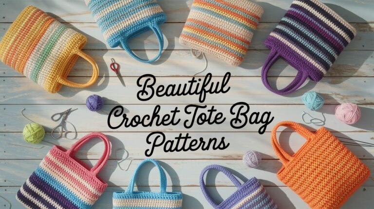 Beautiful Crochet Tote Bag