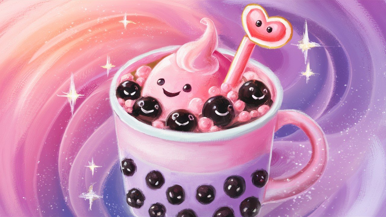  Bubble Tea with Pastel Colors