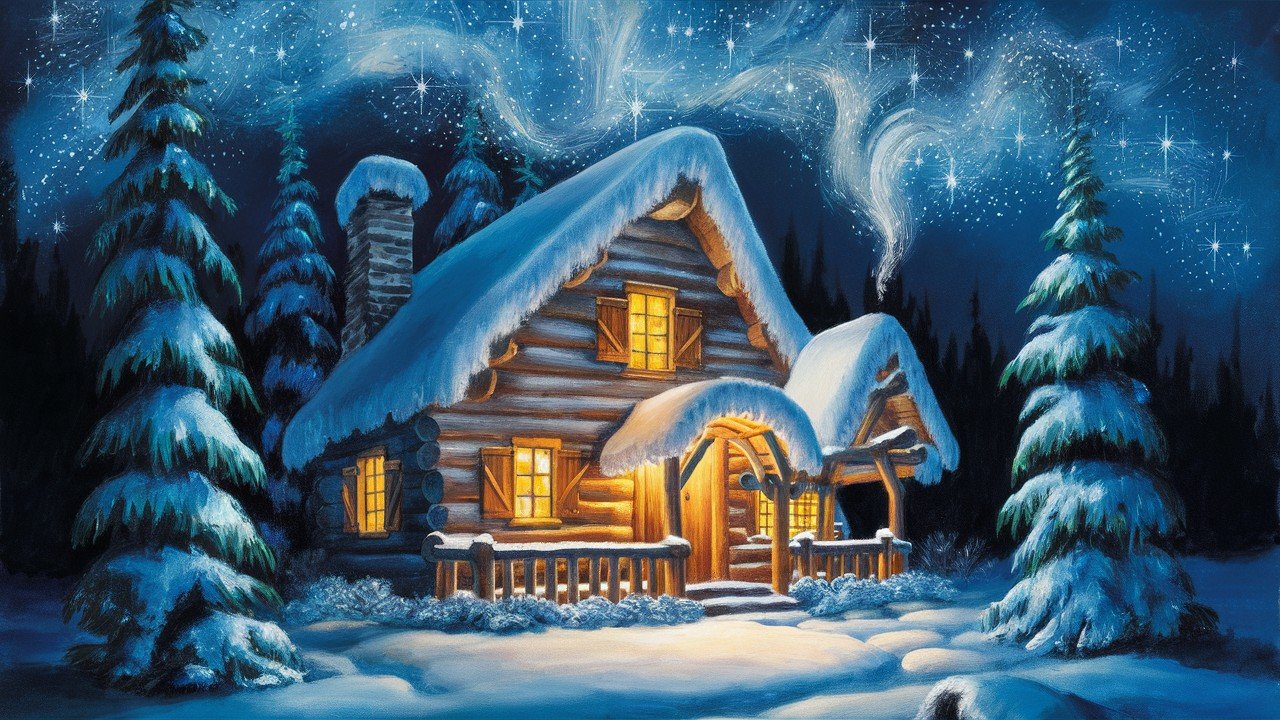 Cozy Cabins Under Starlight
