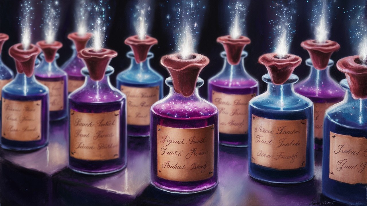 Magic Potions with Sparkles