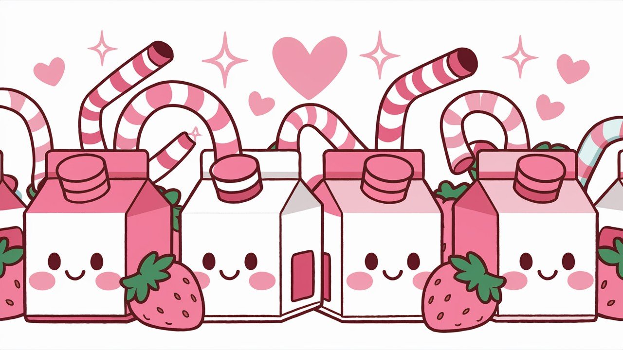 Strawberry Milk Cartons