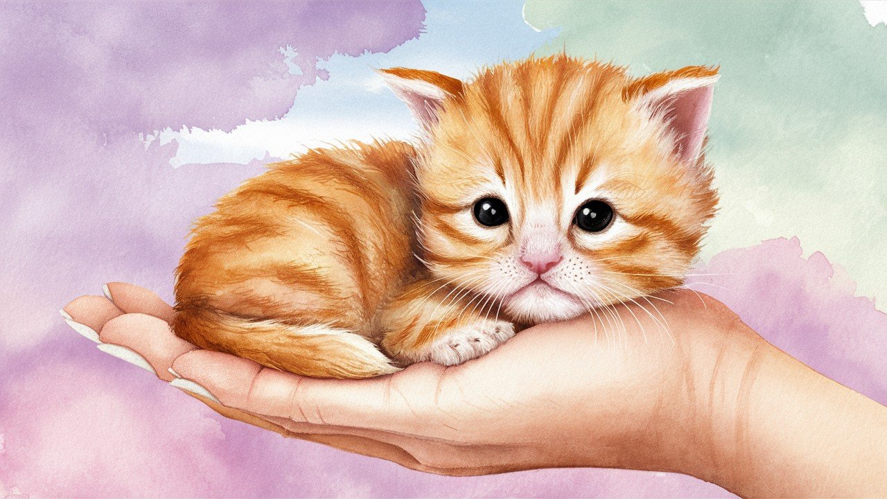 Tiny Cats with Oversized Eyes