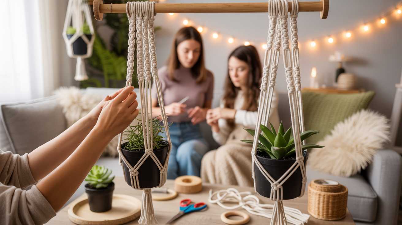 Macramé Plant Hangers (Trendy and Therapeutic)