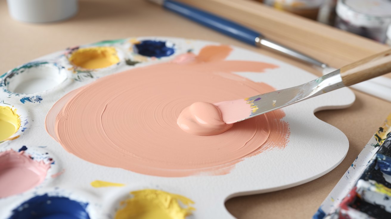 How to Make Peach Color Paint for Beginners