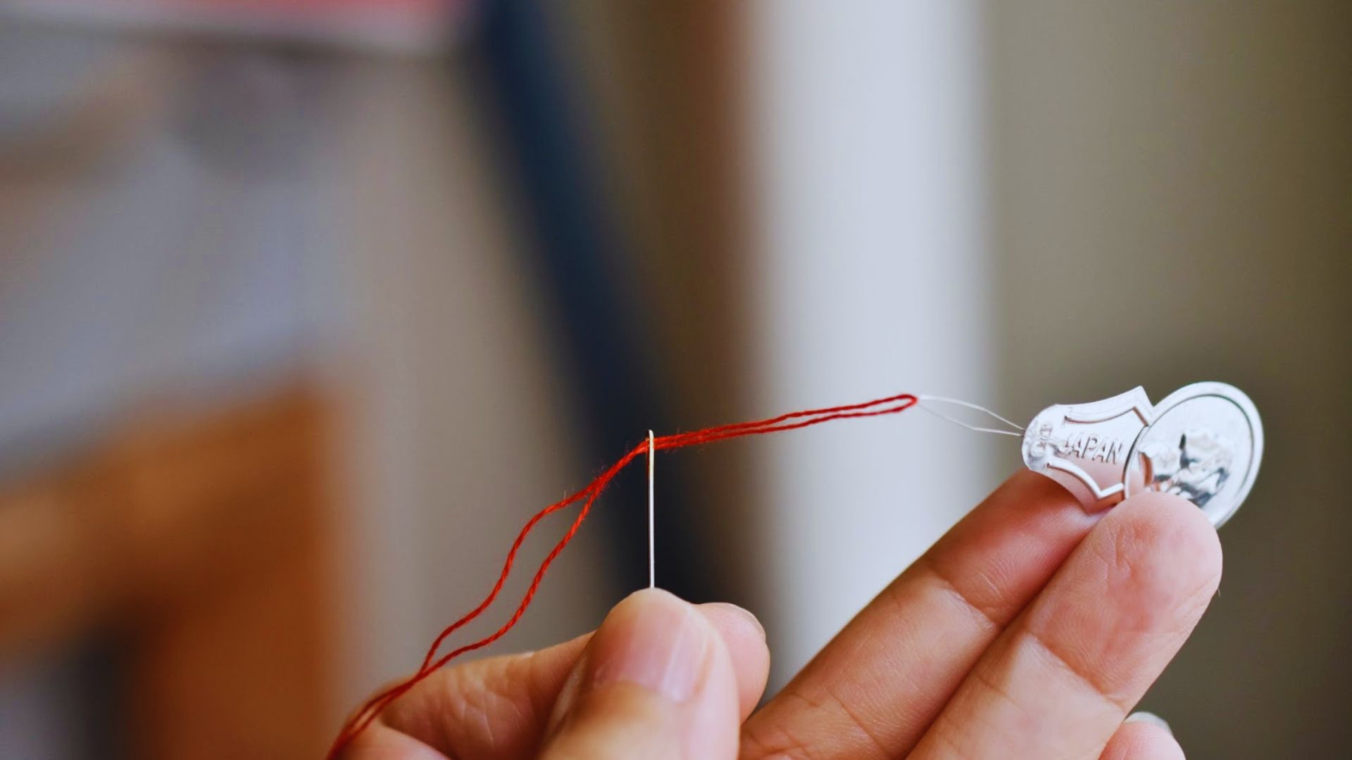 Step 3: Pull the Thread Through the Needle Eye