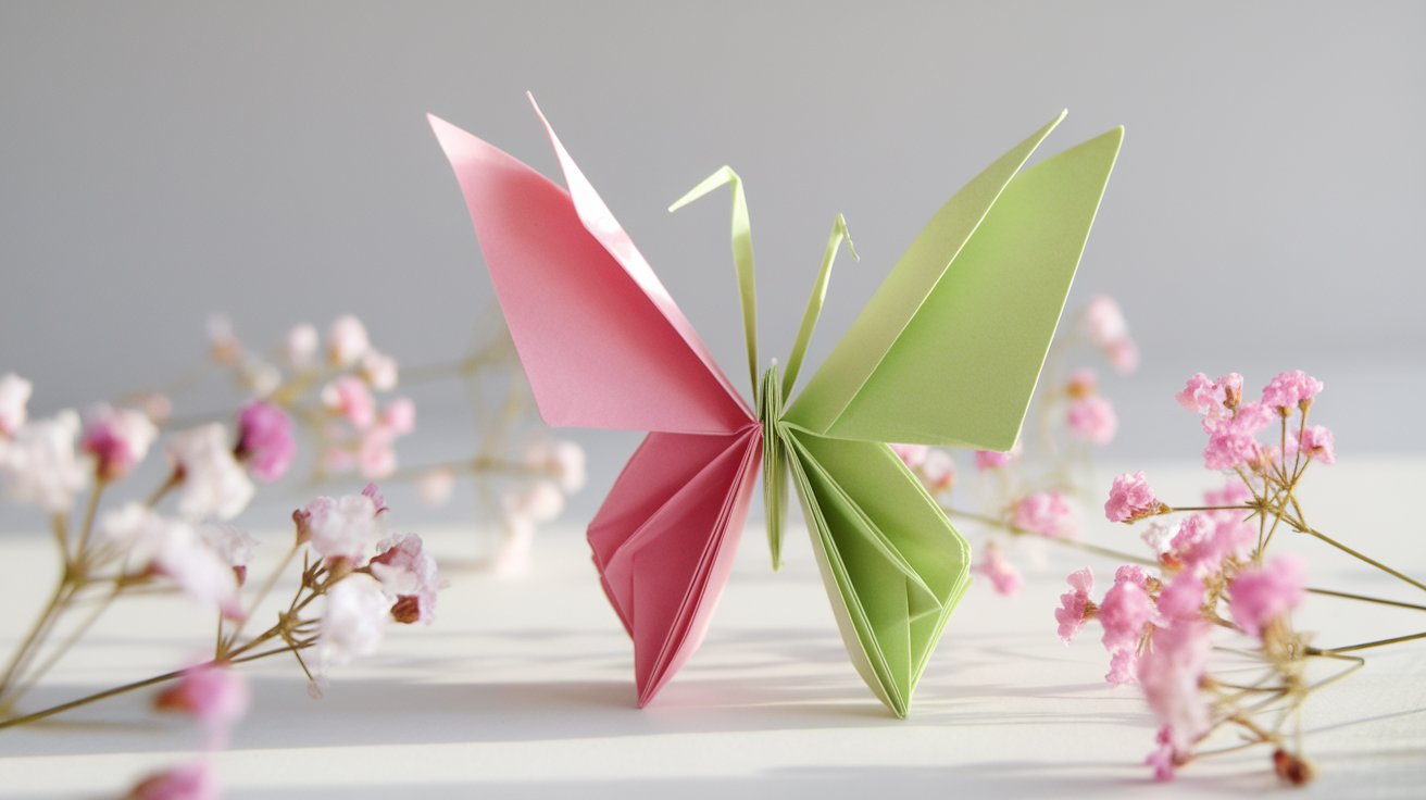 7. Sticky Note Origami Butterfly