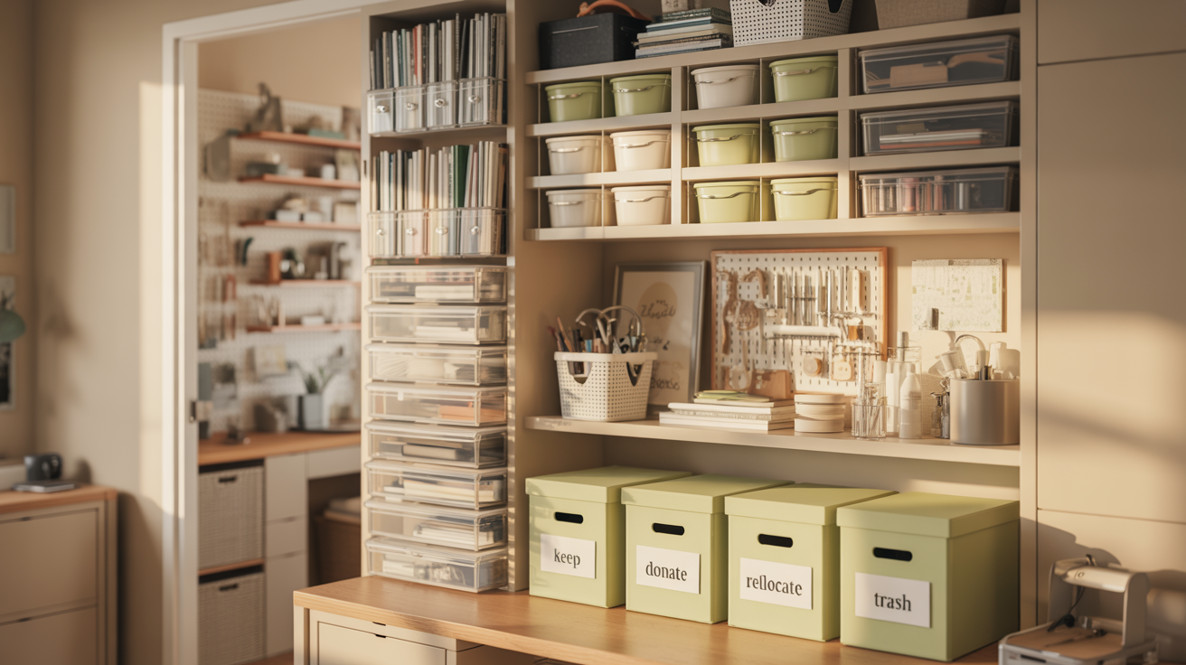 Use the 4-Box Decluttering Method