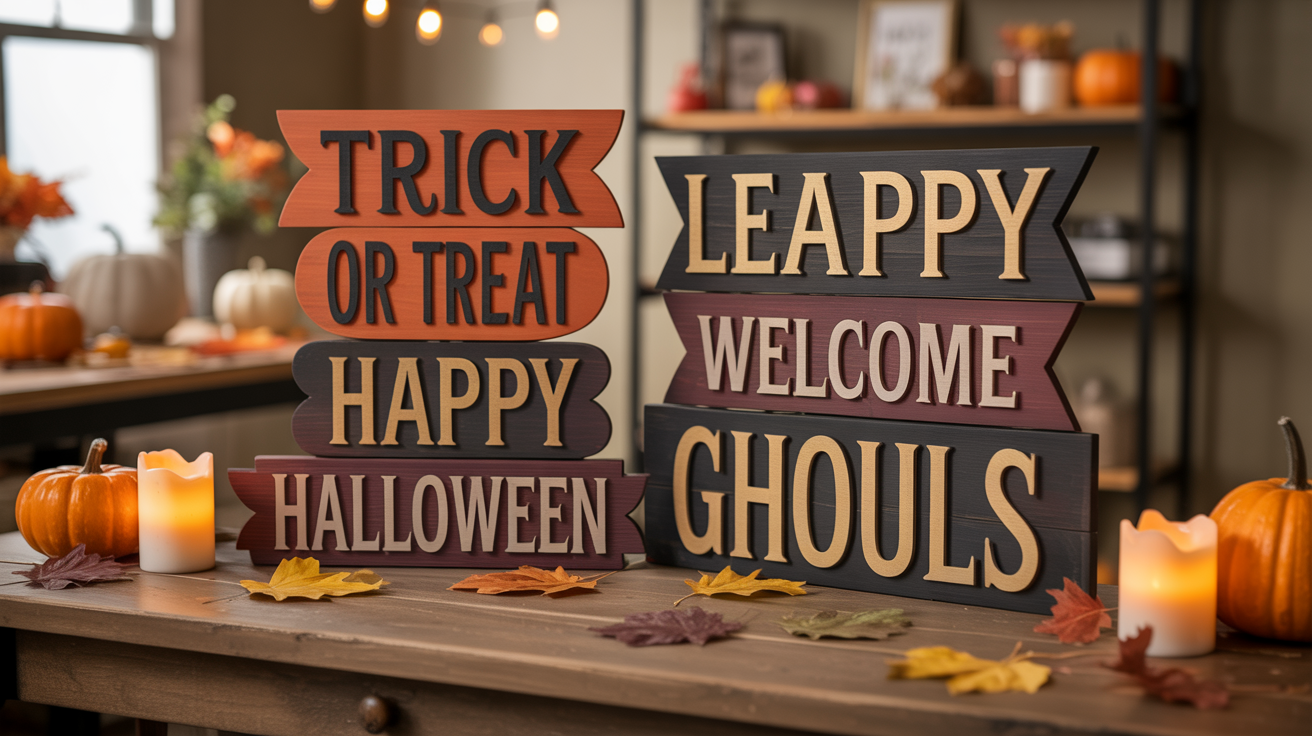 Stacked Word Signs