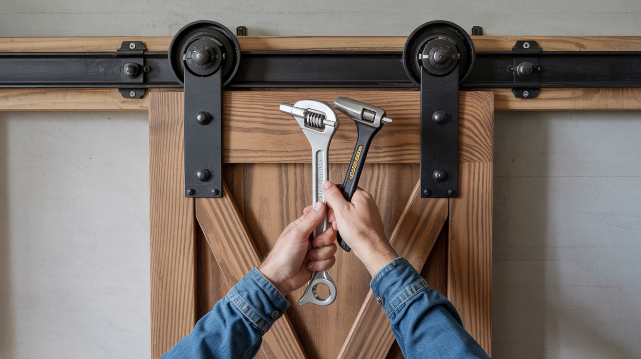 Step 5: Install the hardware on the door