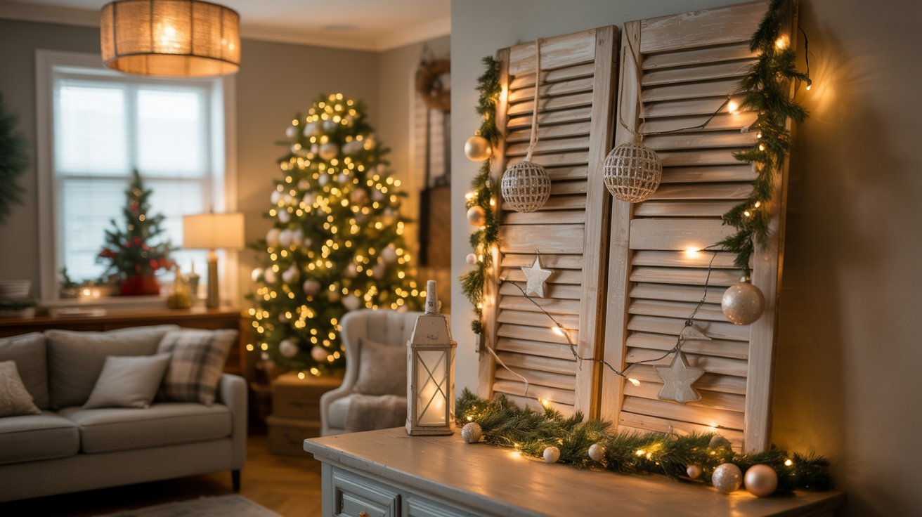 18. Holiday Shutter Display