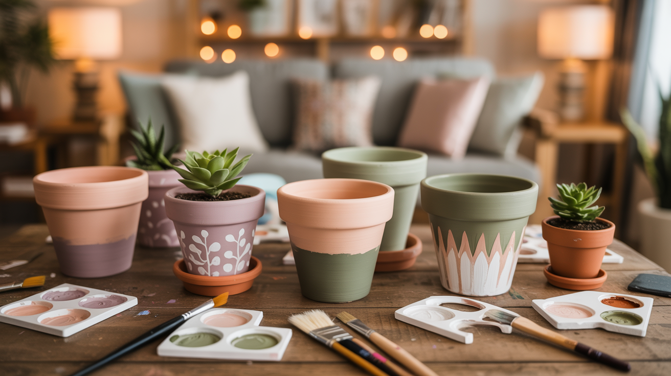 Painted Plant Pots (Instant Garden Upgrade)