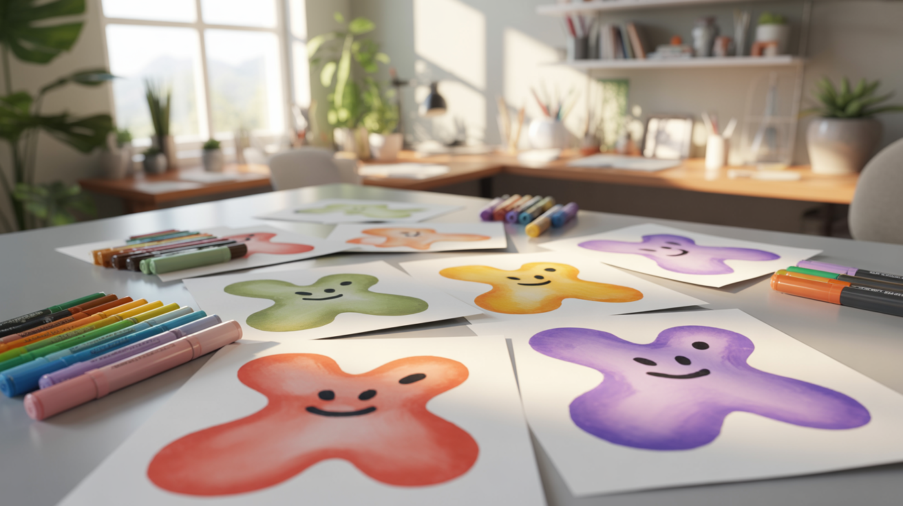 Abstract Blob Characters