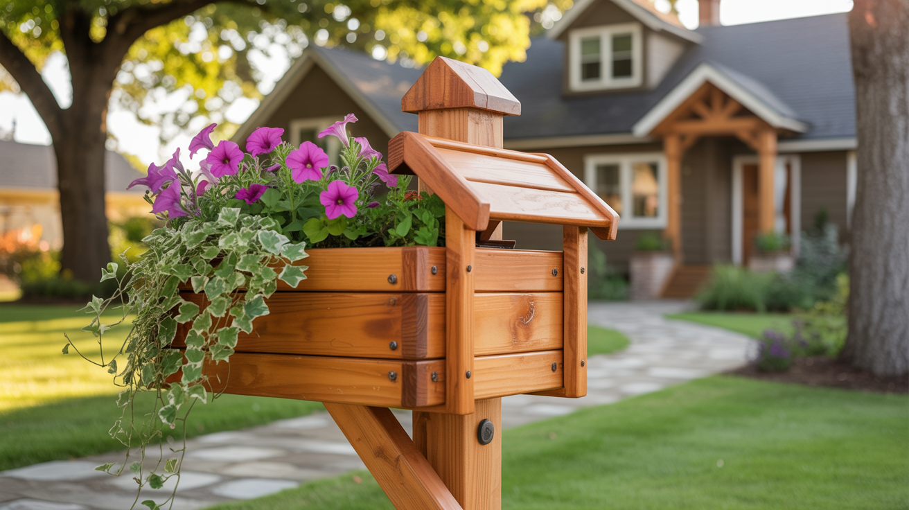 DIY Mailbox with Integrated Planter