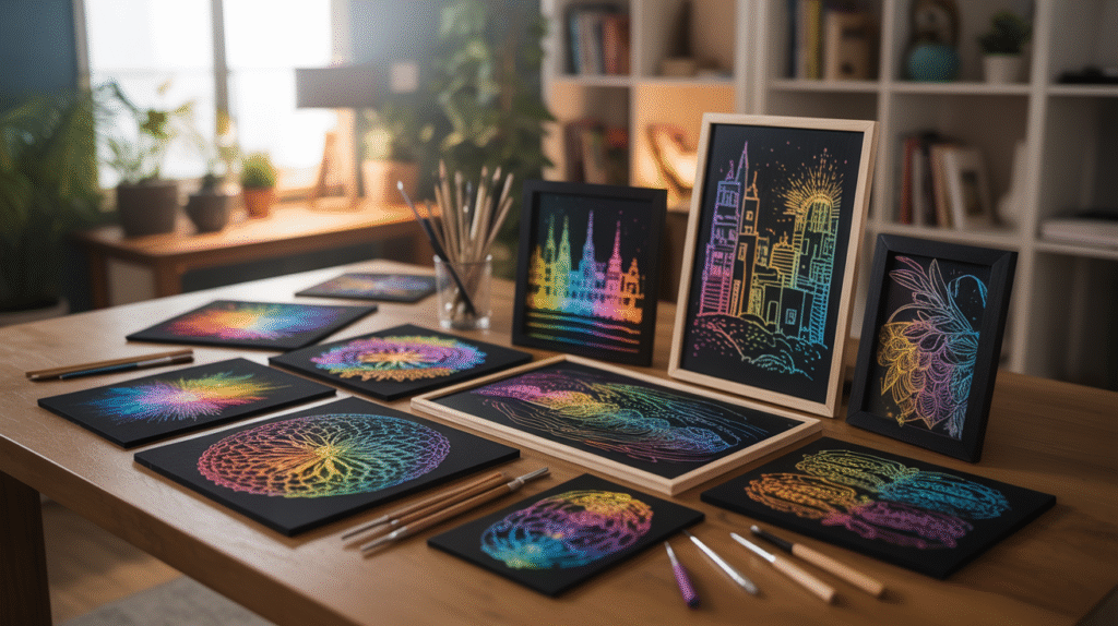 Cool Scratch Art Ideas You Can Try at Home Today